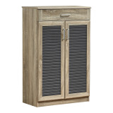 Kabinet këpucësh Sante pakoworld 20 palë sonoma-gri e errët 80x37x123cm