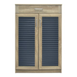 Kabinet këpucësh Sante pakoworld 20 palë sonoma-gri e errët 80x37x123cm