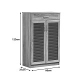 Kabinet këpucësh Sante pakoworld 20 palë sonoma-gri e errët 80x37x123cm