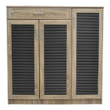 Dollap këpucësh Sante pakoworld 30 palë në ngjyrë SONOMA-gri e errët 120x37x123cm