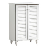 Kabinet këpucësh Santo pakoworld 10 palë në ngjyrë të bardhë 60x34.5x91.5cm