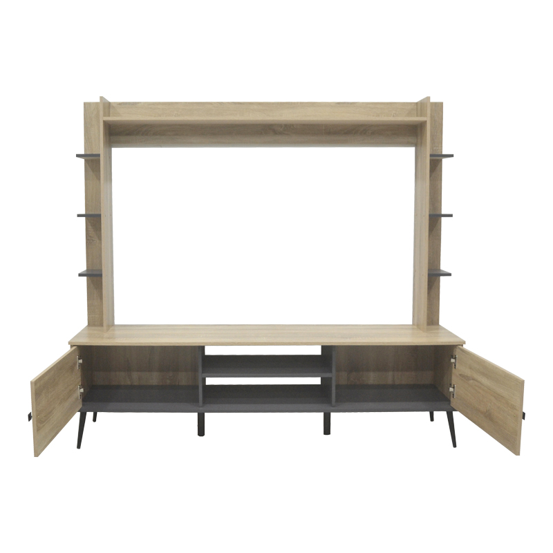 Set TV Zezan pakoworld në ngjyrë SONOMA-gri e errët 182.5x40x162cm