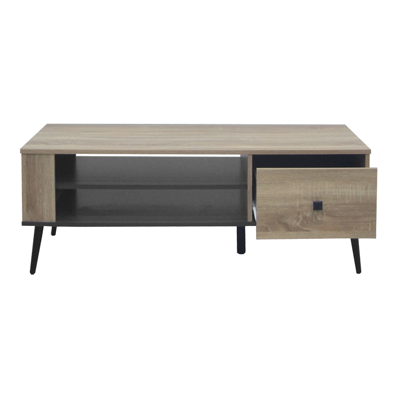 Tavolinë kafeje Zezan pakoworld në ngjyrë SONOMA-gri e errët 120x51x44.5cm