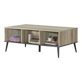 Tavolinë kafeje Zezan pakoworld në ngjyrë SONOMA-gri e errët 121x60x44.5cm