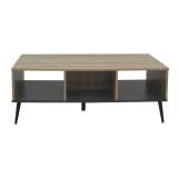 Tavolinë kafeje Zezan pakoworld në ngjyrë SONOMA-gri e errët 121x60x44.5cm