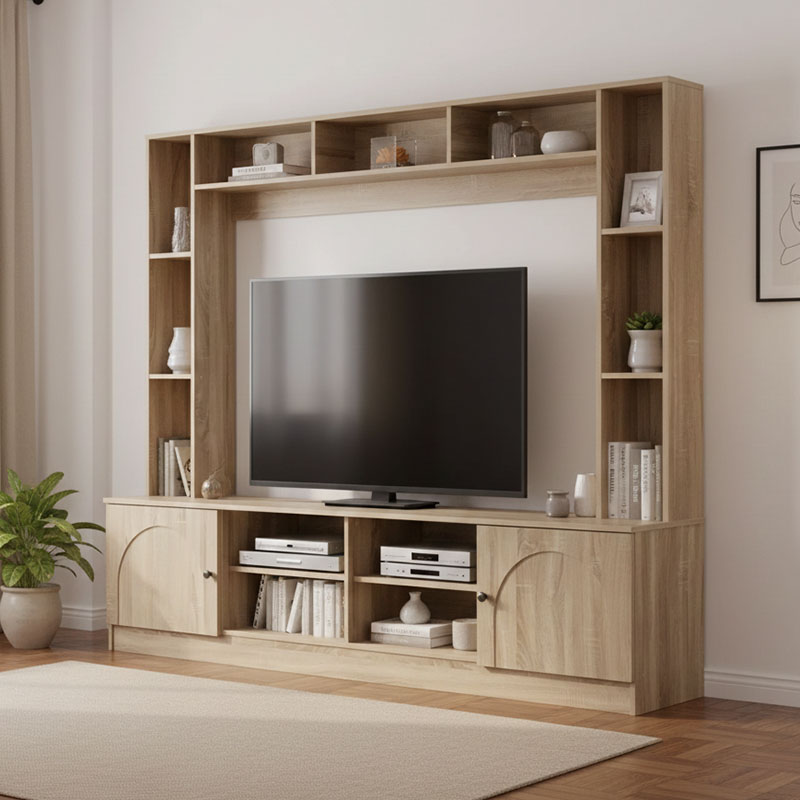 Set TV Ambera pakoworld ngjyrë SONOMA 200x40x171.5cm