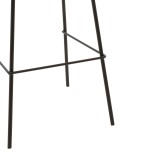Stol bari Faith pakoworld antike antracit pu-metal i zi 50x54x104cm