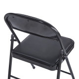 Karrige e palosshme Niro pakoworld pu-metal në ngjyrë të zezë 46x46x79cm