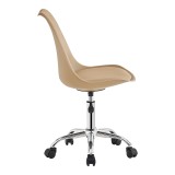 Karrige zyre Gaston II pakoworld pp-pu cappuccino 48x57x77-90cm
