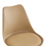 Karrige zyre Gaston II pakoworld pp-pu cappuccino 48x57x77-90cm