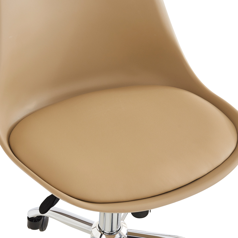 Karrige zyre Gaston II pakoworld pp-pu cappuccino 48x57x77-90cm