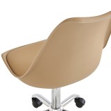 Karrige zyre Gaston II pakoworld pp-pu cappuccino 48x57x77-90cm
