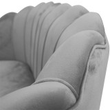 Divan 2 vendesh Daimon pakoworld kadife gri 134x70x77cm