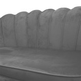 Divan 2 vendesh Daimon pakoworld kadife gri 134x70x77cm