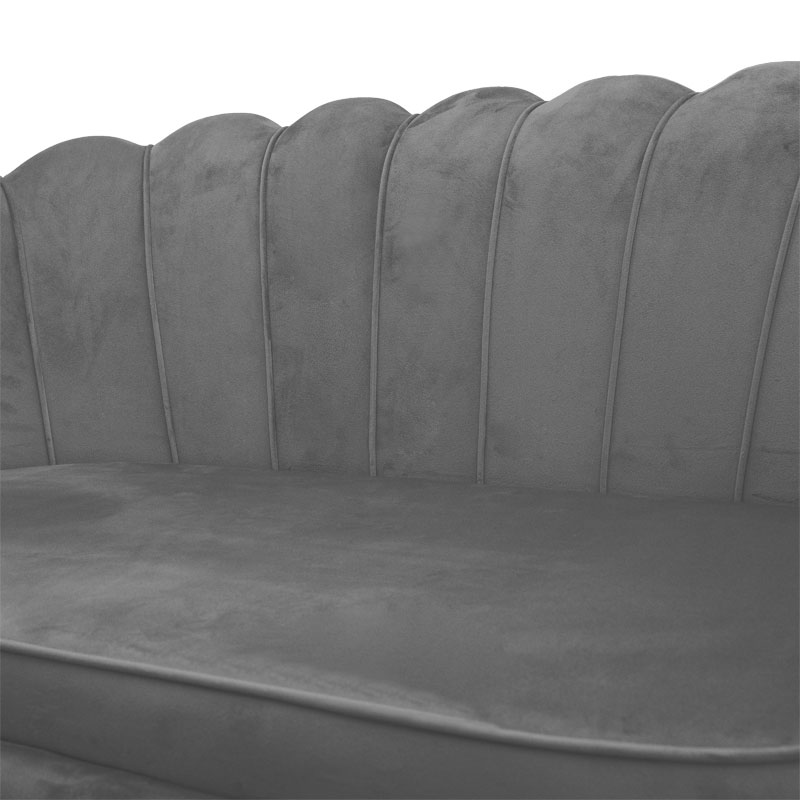 Divan 2 vendesh Daimon pakoworld kadife gri 134x70x77cm