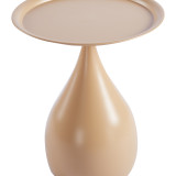 Tavolinë anësore Samino pakoworld metal në nuancë kapuçino D39x46cm