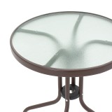 Tavolinë Watson pakoworld metal kafe-xham D60x70cm
