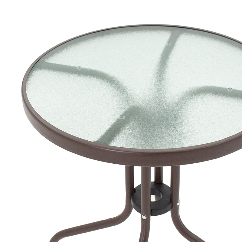 Tavolinë Watson pakoworld metal kafe-xham D60x70cm