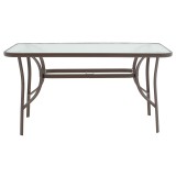 Tavolinë Ensure pakoworld metal kafe-xham 140x80x70cm