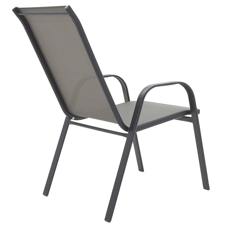 Karrige e palosshme Calan pakoworld metal antracit-textilene antracit 54x74x91cm