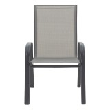 Karrige e palosshme Calan pakoworld metal antracit-textilene antracit 54x74x91cm