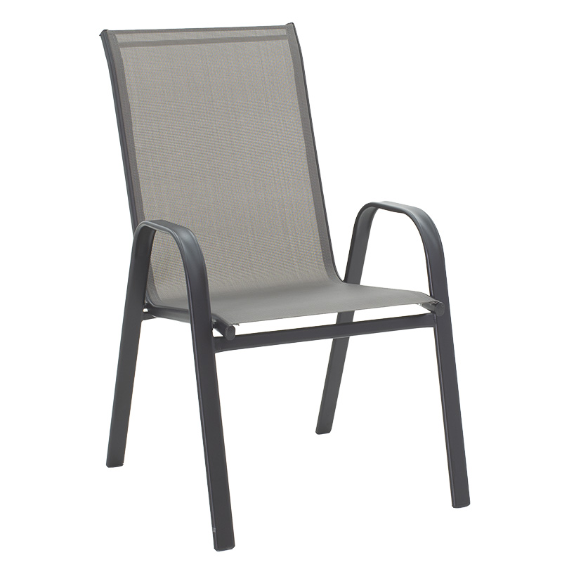 Karrige e palosshme Calan pakoworld metal antracit-textilene antracit 54x74x91cm