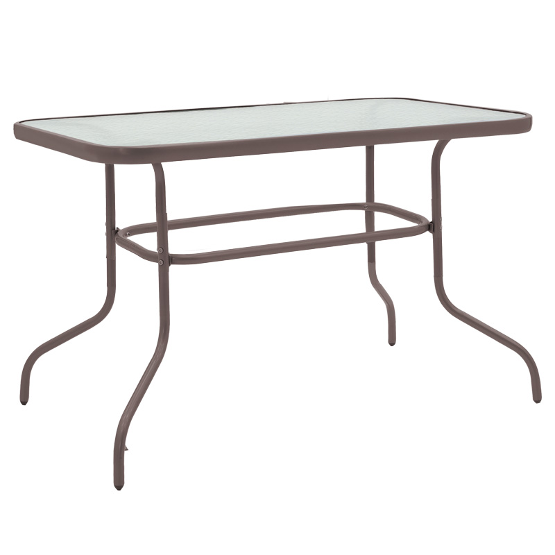 Tavolinë Valor pakoworld metalike kafe-xham 110x60x70cm
