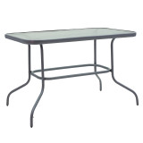 Set ngrënieje 5 copë Valor-Calan pakoworld metal i zi-textilene gri e errët 110x60x70cm
