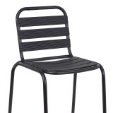 Stol bari Sussie pakoworld metal i zi me shufra alumini 58x58x111cm