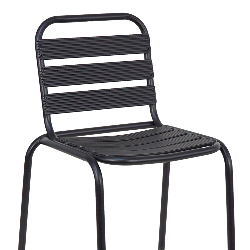 Stol bari Sussie pakoworld metal i zi me shufra alumini 58x58x111cm