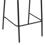 Stol bari Sussie pakoworld metal i zi me shufra alumini 58x58x111cm
