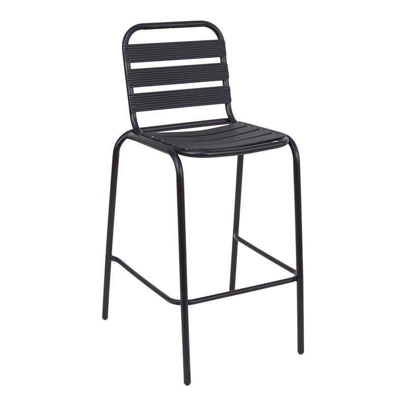 Stol bari Sussie pakoworld metal i zi me shufra alumini 58x58x111cm