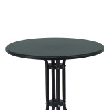 Tavolinë Vergo pakoworld metal i zi D60x70cm