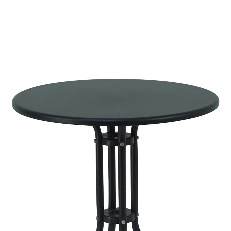Tavolinë Vergo pakoworld metal i zi D60x70cm
