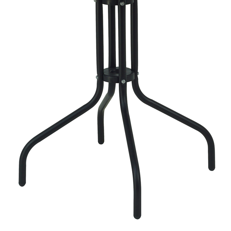 Tavolinë Vergo pakoworld metal i zi D60x70cm