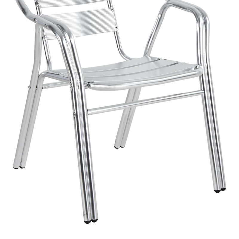 Fotel Zircu pakoworld alumini krom i grumbullueshëm 58x64x75cm