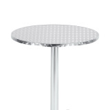 Tavolinë Lazo pakoworld krom alumini D60x70cm