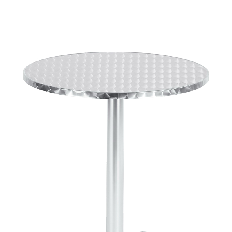 Tavolinë Lazo pakoworld krom alumini D60x70cm