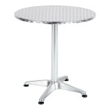 Tavolinë Lazo pakoworld krom alumini D70x70cm
