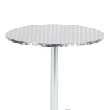 Tavolinë Lazo pakoworld krom alumini D70x70cm