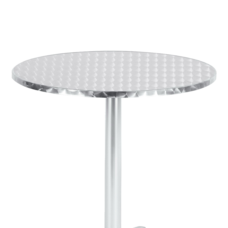 Tavolinë Lazo pakoworld krom alumini D70x70cm