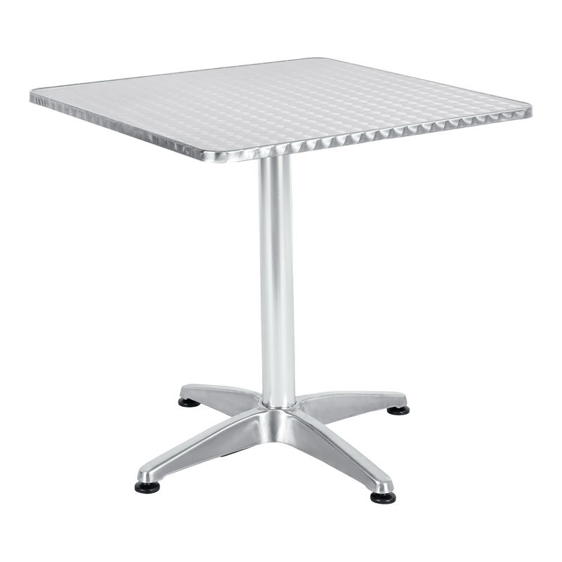 Tavolinë Lazo pakoworld krom alumini 60x60x70cm