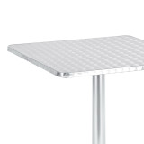 Tavolinë Lazo pakoworld krom alumini 60x60x70cm