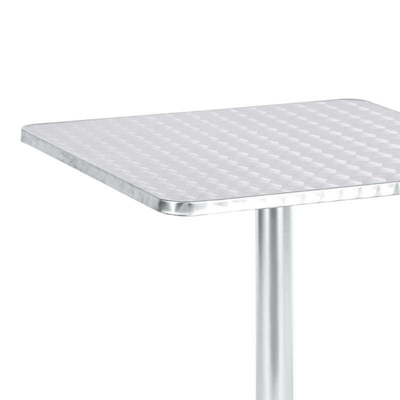 Tavolinë Lazo pakoworld krom alumini 60x60x70cm