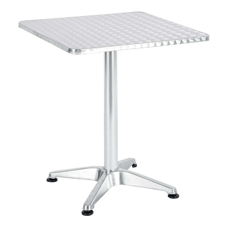 Tavolinë Lazo pakoworld krom alumini 60x60x70cm
