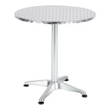 Set ngrënieje Zircu-Lazo Ι pakoworld set me 3 alumini krom D70x70cm