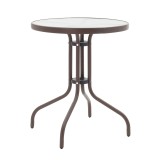 Set tavoline ngrënieje Obbi-Watson pakoworld me 3 copë metal kafe-pe D60x70cm