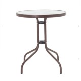 Set tavoline ngrënieje Obbi-Watson pakoworld me 3 copë metal kafe-pe D60x70cm