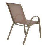Fotel Calan pakoworld metal shampanjë 54x74x91cm