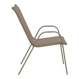 Fotel Calan pakoworld metal shampanjë 54x74x91cm